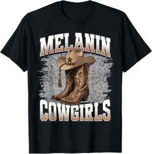 Black cowgirl western rodeo melanin black history Texas T-Shirt