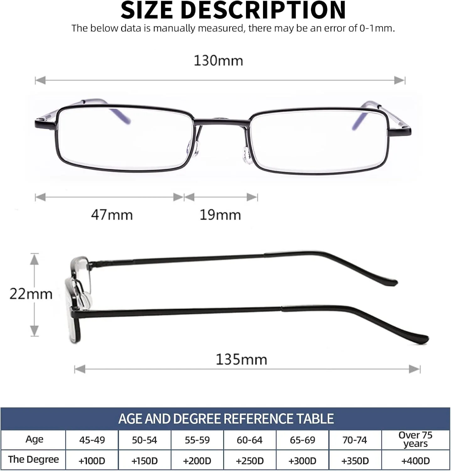 Blue Light Blocking Reading Glasses - Slim Pocket Readers with Pen Clip Case Mini Lightweight Readers