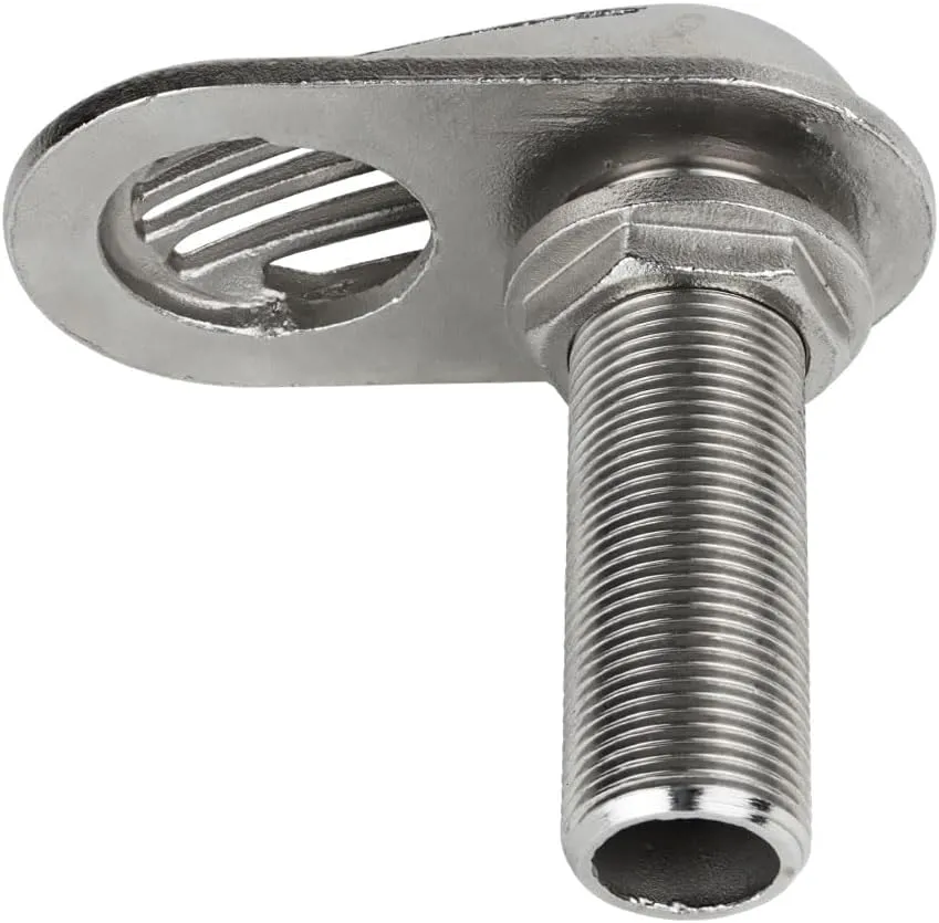 Boat Intake Strainer 316 Stainless Steel Marine Water Inlet Filter Filtering Hose Thru-Hull Pump Scoop Fitting Yacht Accessories(0.75 inch thread)