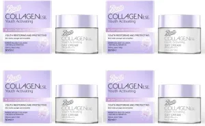 Boots COLLAGENESE Youth Activating Day Cream SPF35 PA     1.69 Fl Oz. (Pack of 4)