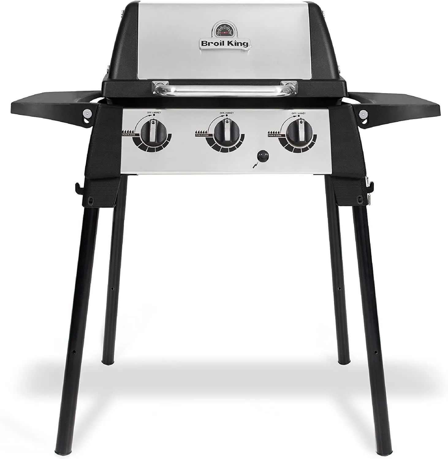 Broil King Porta-Chef 320 Portable Propane Gas Grill - Tabletop 3-Burner BBQ