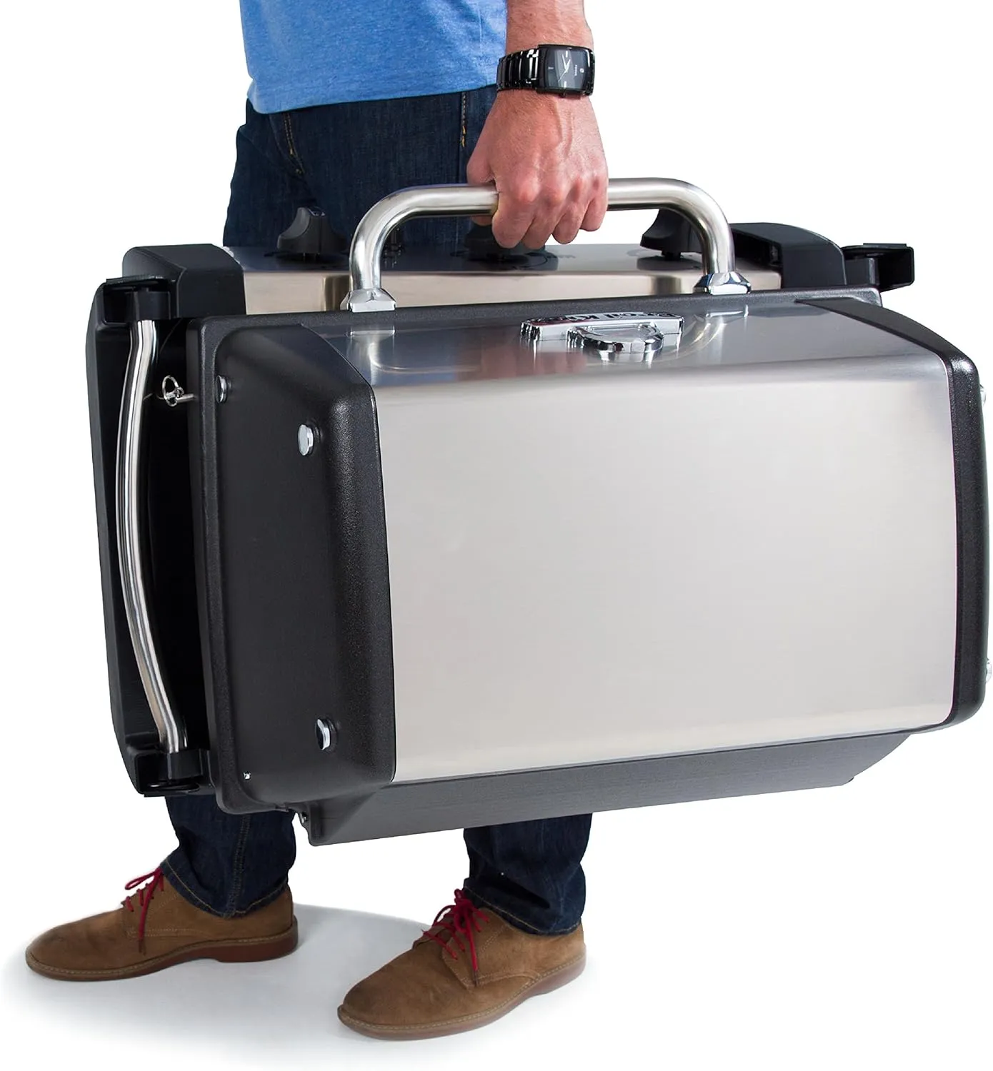 Broil King Porta-Chef 320 Portable Propane Gas Grill - Tabletop 3-Burner BBQ