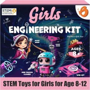 ButterflyEdufields 100  STEM Projects | Girls Mini Engineering Kit for Ages 8 10 12 15 Years | Ultimate DIY Science Experiments for Kids | Educational Engineering Toys Best Birthday Gift idea