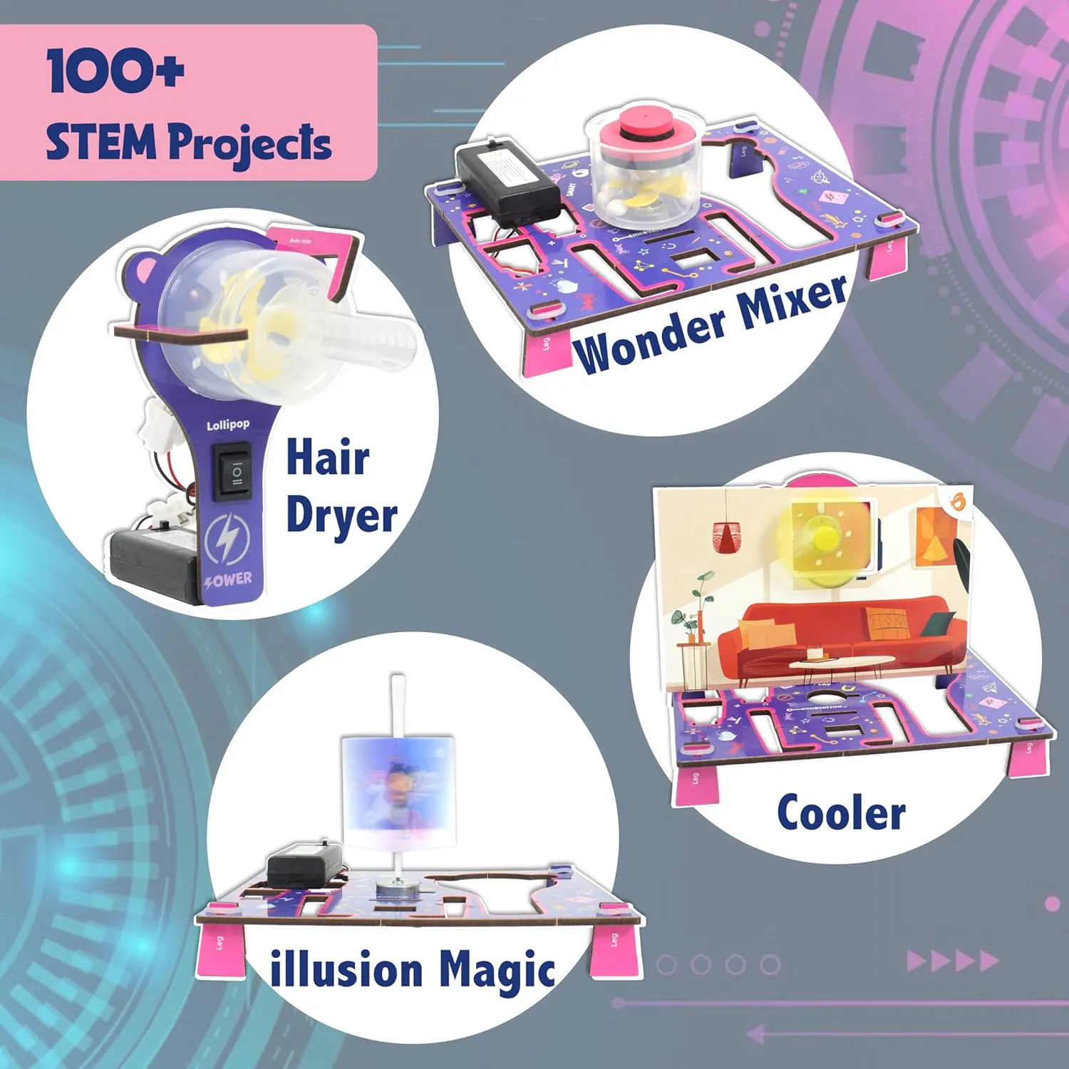 ButterflyEdufields 100  STEM Projects | Girls Mini Engineering Kit for Ages 8 10 12 15 Years | Ultimate DIY Science Experiments for Kids | Educational Engineering Toys Best Birthday Gift idea