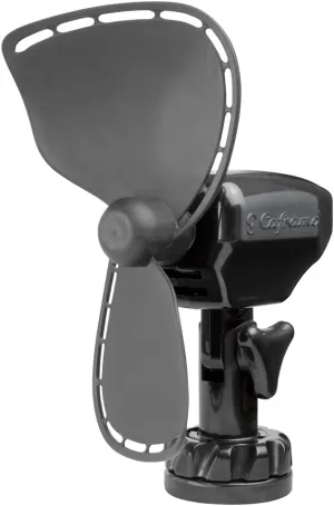 Caframo SEEKR by Caframo Ultimate Fan. Grill-Less and Whisper Quiet. Shock-Absorbing FingerSafe Blade Design. 2 Speed. Made in Canada. Ultimate 747 Black 24V