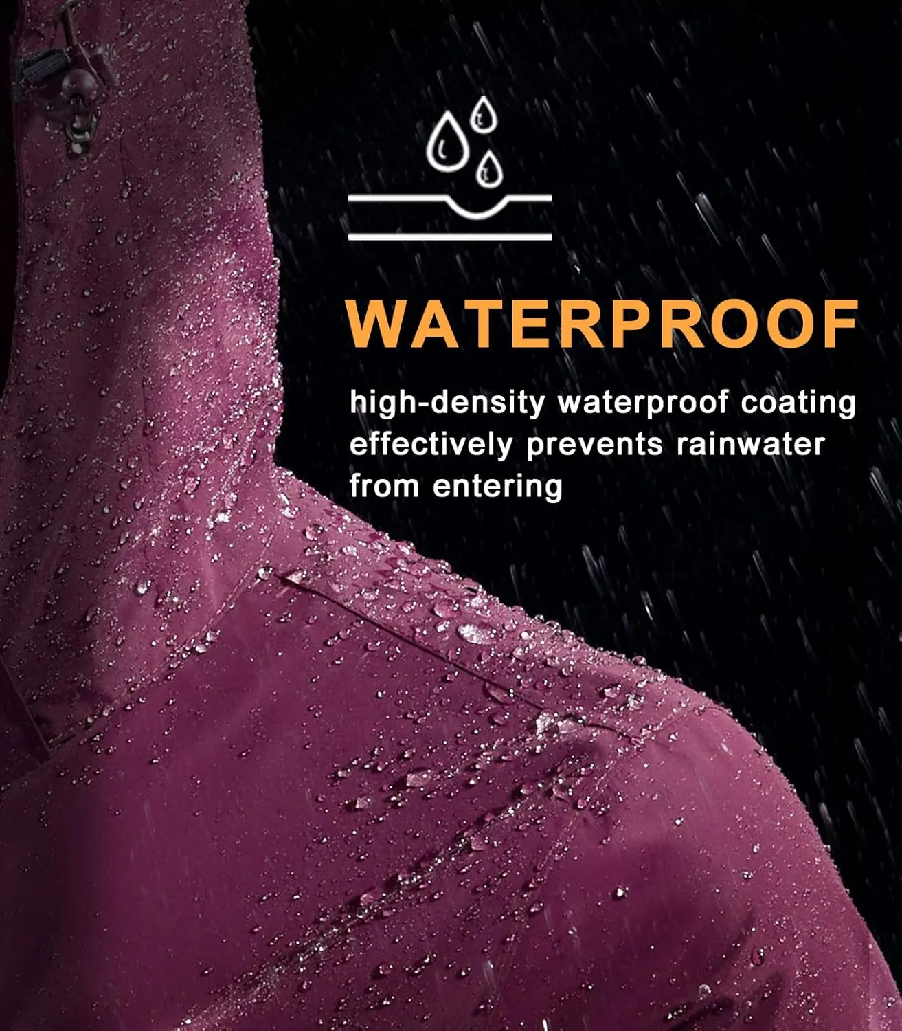 CAMEL CROWN Women's Waterproof Ski Jacket Warm Winter Snow Coat Hiking Windbreaker Hooded Outdoor Snowboarding Jacket