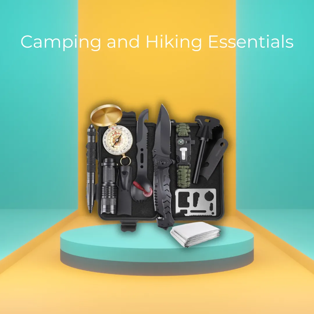 Camping and Hiking Essentials Pack 13-in-1