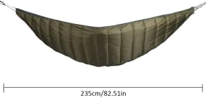 Camping Full Length Hammock Underquilt Ultralight Winter Warm Under Quilt Blanket Outdoor Cotton Hammock