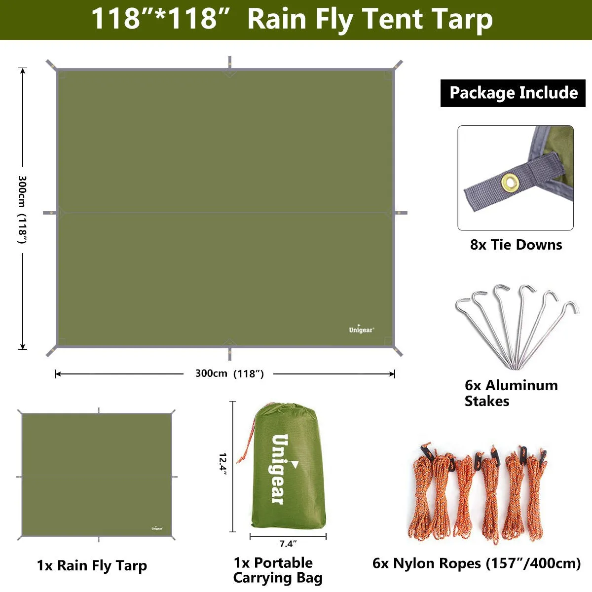 Camping Tarp Shelter - Rainproof