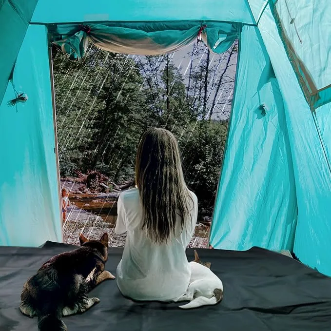 Camping Tent Footprint, Tent Tarp for Under Tent, 86''x 74'' Waterproof Camping Tarp, Tent Tarp Ground Sheet Mat Moisture-Proof Stay Dry Cool, Ultralight Camping Cover for Hiking, Backpacking, Hammock