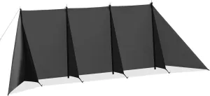 Camping Wind Blocker Wind Screen Camping Windbreaks Waterproof Windproof Multifunctional Portable Lightweight for Outdoor Picnic Garden Grills BBQ (Black)