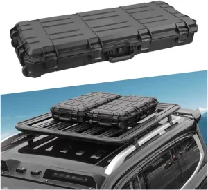 Car Roof Cargo Camping Box Lockable Storage Box with Hard-Shell Low Profile Cargo Case fits for Volvo XC90 2015-2023 2024