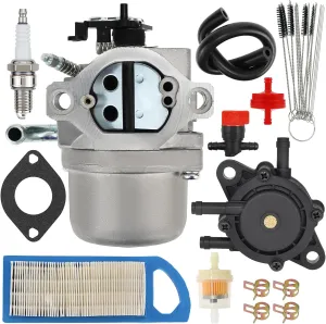 Carbman 590399 796077 Carburetor for Briggs & Stratton 21A807 21A877 21A902 21A907 21A977 Series Engines Carb with Fuel Line Mounting Gasket Kit