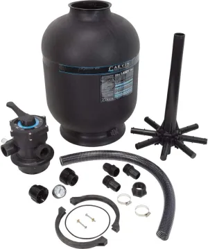 Carvin Laser 19" Inch Sand Filter System | for Above Ground Swimming Pools Up to 22,000 Gallons | 200 lbs. Sand Capacity | Tank w/Valve Only (Pump Not Included
