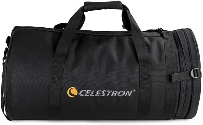 Celestron 94030 Telescope Bag for 9.25” Schmidt Cassegrain and EdgeHD Optical Tubes – Water-Resistant and Durable Carry Case with Protective Walls, Accessory Pocket and Padded Strap, Black