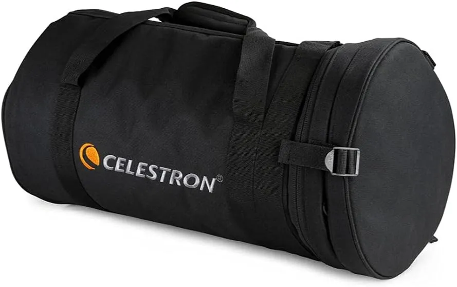 Celestron 94030 Telescope Bag for 9.25” Schmidt Cassegrain and EdgeHD Optical Tubes – Water-Resistant and Durable Carry Case with Protective Walls, Accessory Pocket and Padded Strap, Black