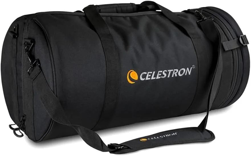 Celestron 94030 Telescope Bag for 9.25” Schmidt Cassegrain and EdgeHD Optical Tubes – Water-Resistant and Durable Carry Case with Protective Walls, Accessory Pocket and Padded Strap, Black