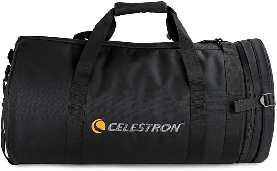 Celestron 94030 Telescope Bag for 9.25” Schmidt Cassegrain and EdgeHD Optical Tubes – Water-Resistant and Durable Carry Case with Protective Walls, Accessory Pocket and Padded Strap, Black