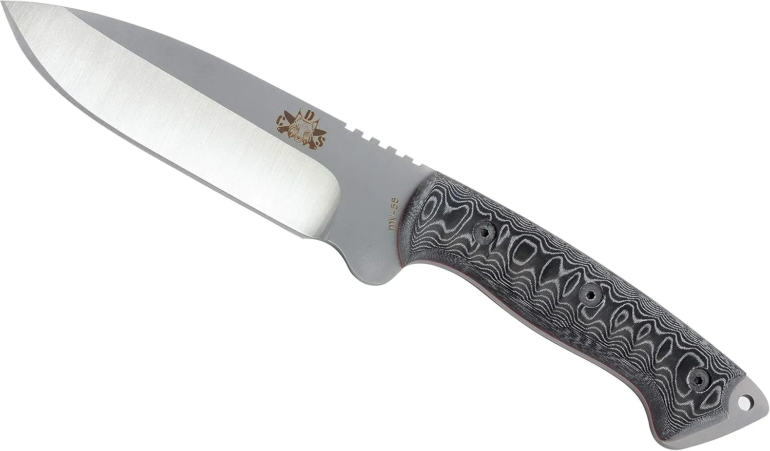 CELTIBERO - Premium Quality Outdoor/Survival/Hunting/Tactical Knife - Stainless Steel MOVA-58 with Genuine Leather Multi-positioned Sheath - Made in Spain.