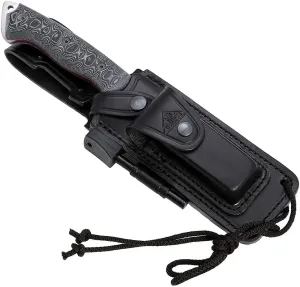 CELTIBERO - Premium Quality Outdoor/Survival/Hunting/Tactical Knife - Stainless Steel MOVA-58 with Genuine Leather Multi-positioned Sheath - Made in Spain.