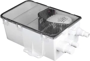 CHICIRIS Shower Sump Pump Box Marine Shower Pump Multi Port Drain Box Boat RV Bilge 12V 750GPH