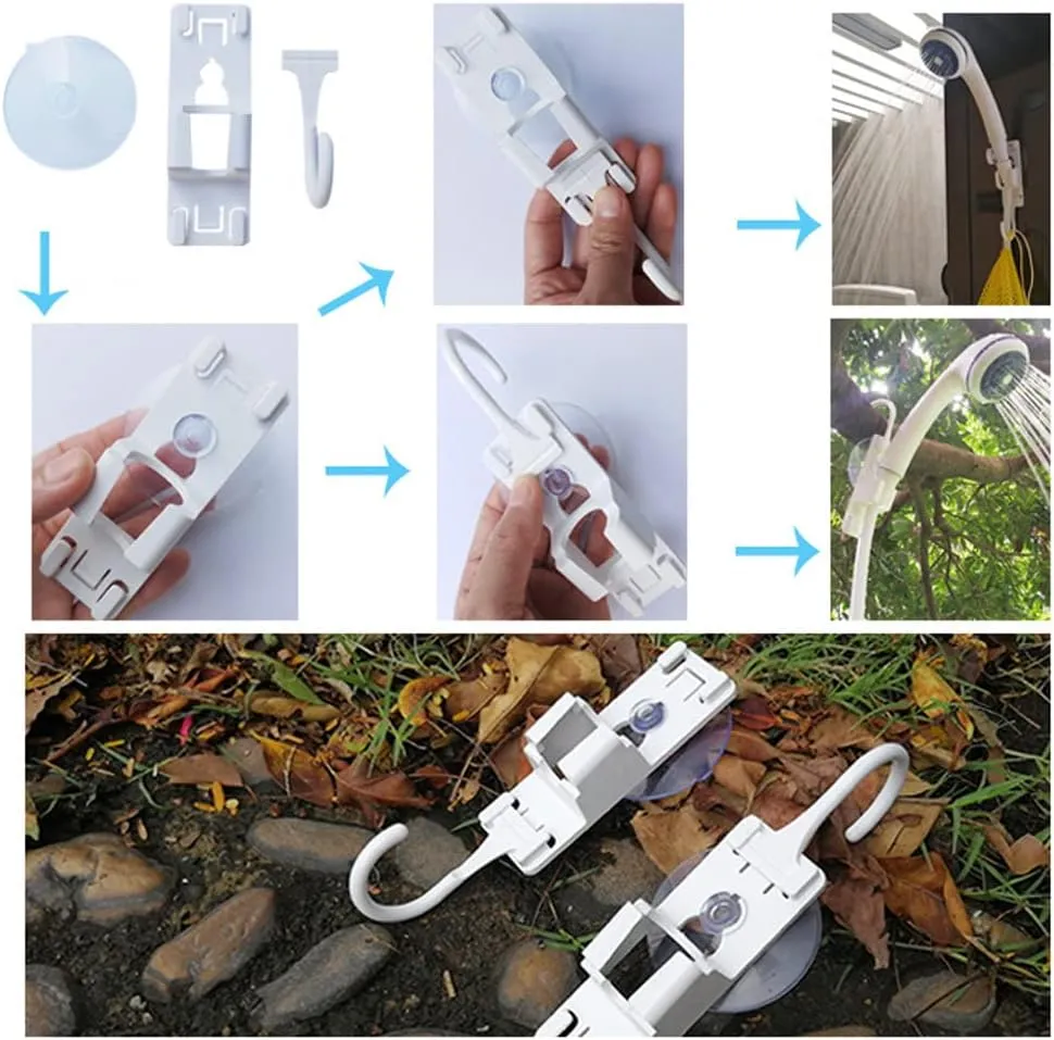 Cocoarm Camping Shower, Portable Showering Camping Shower Mobile Showering Electrical Rechargeable Bar for Pet Cleaning Beach Linen Hiking and Traveling Ipx7 5000 MAh