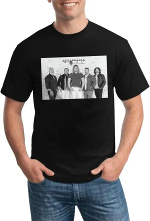 Collective Music Soul Shirt Men's Comfortable Casual Cotton Short-Sleeve Tshirt Cool Pattern Tees Top Black