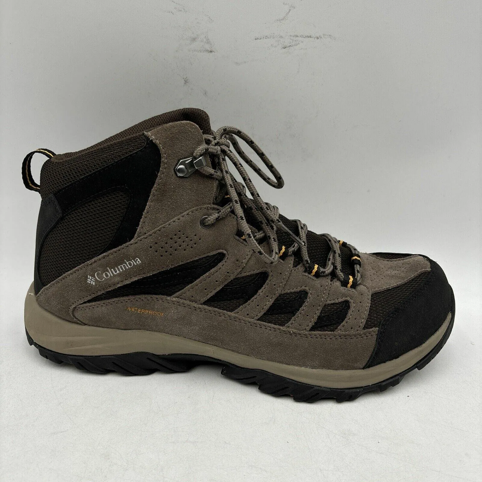 Columbia Crestwood Cordovan/Squash Mid Waterproof Hiking Boots, Men’s Size 13 - Very Good
