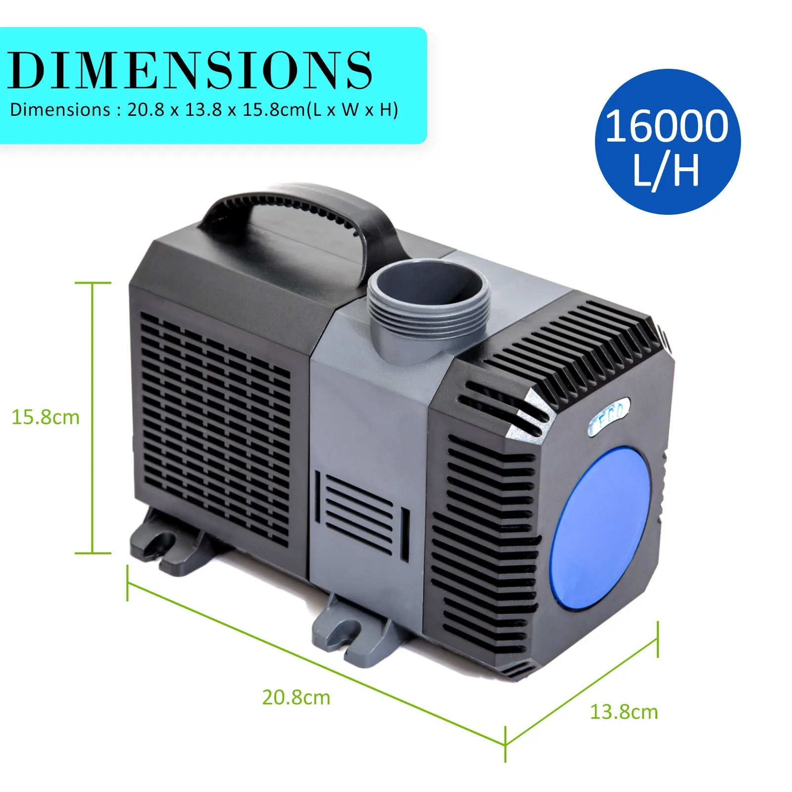 Combo Aquarium Garden Filter 10000L/H   Submersible Water Pump 16000L/H-NSW_Rural