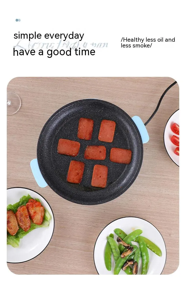 Compact Non-Stick Electric Griddle & Grill – Multi-Function Baking and BBQ Pan