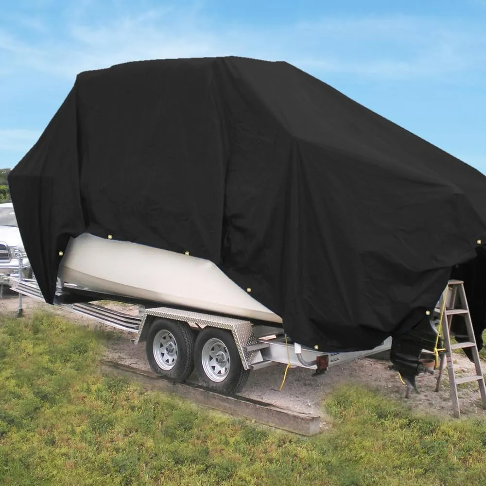Covers & All Tarp Waterproof, 18 Oz PVC Polyester Tarps Heavy Duty Waterproof, 100% Tear & UV Resistant, Versatile Use – Roof, Canopy, Camping, Patio, Pool, Boat, Dump Truck (5’ x 5’, Black)