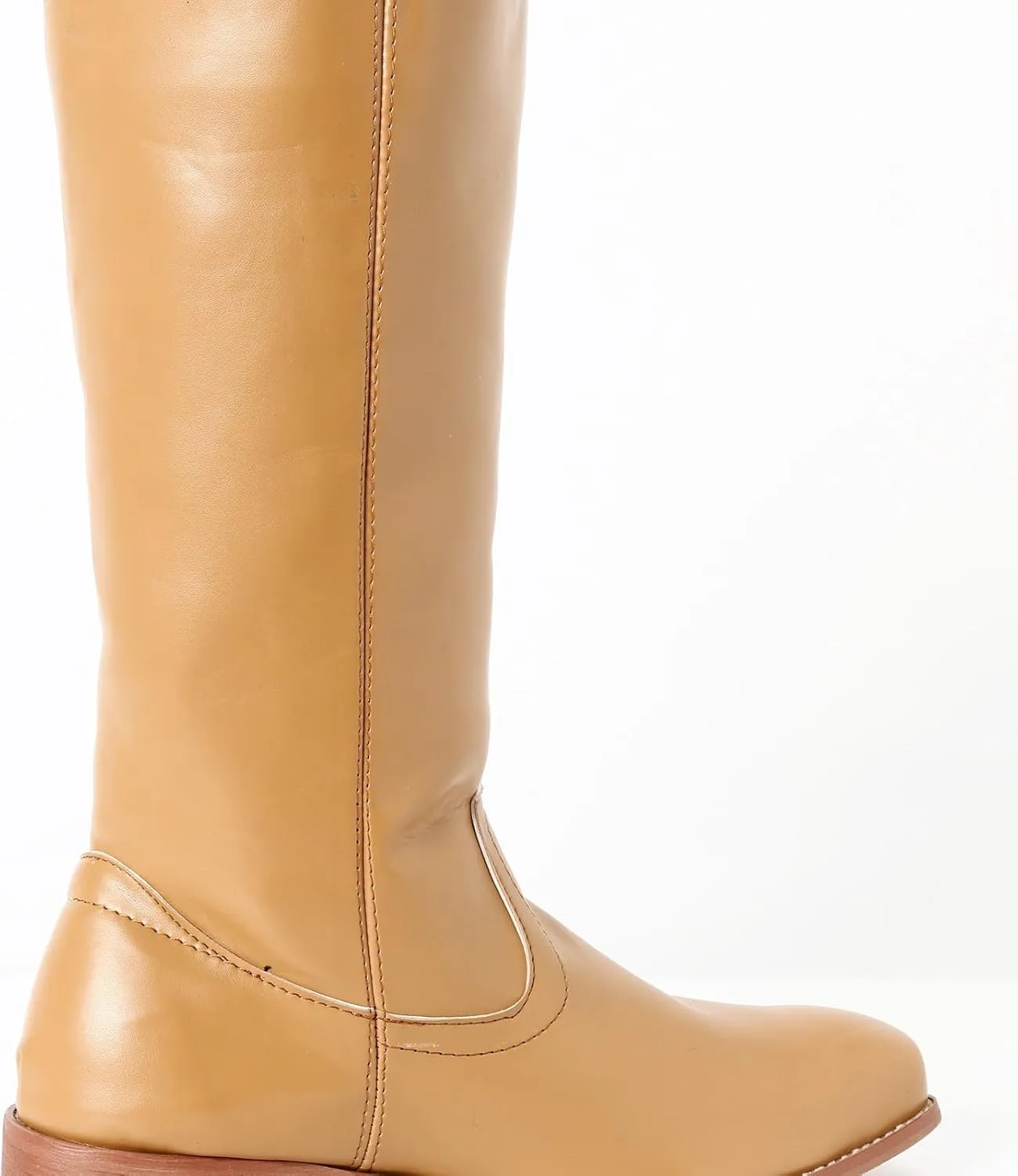 Cowboy Boots for Women Low Heel Winter Boots for Women 2024 Vintage Women's Campus Solid Leather Western Cowboy Boots