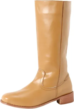 Cowboy Boots for Women Low Heel Winter Boots for Women 2024 Vintage Women's Campus Solid Leather Western Cowboy Boots