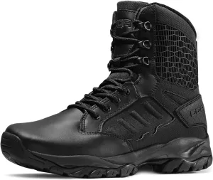 CQR Men's Military Tactical Boots, Lightweight 6 Inches Hiking Combat Boot Durable Breathable Outdoor Work Motorcycle Footwear