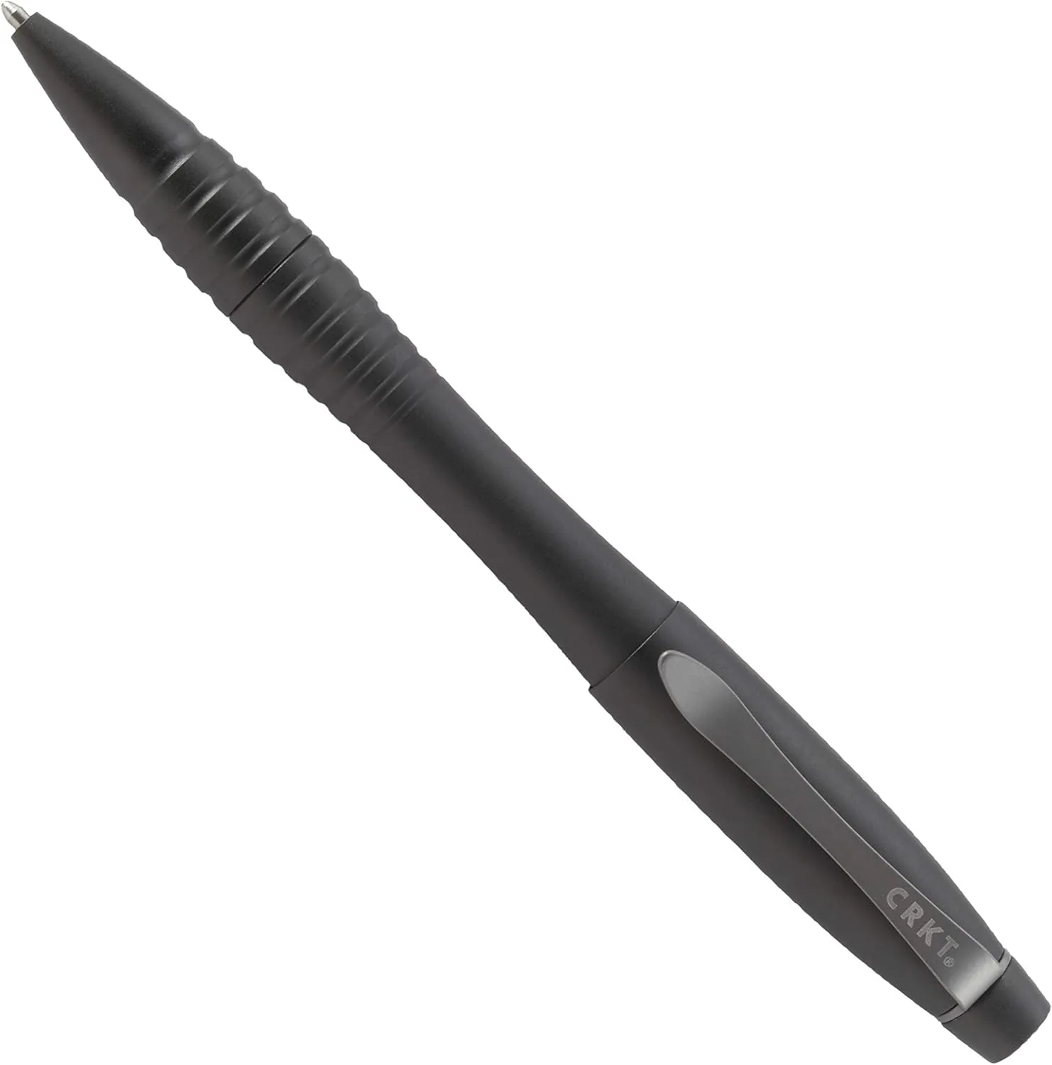 CRKT Williams Tactical Pen: Low Profile, EDC Self Defense Survival Pen Made of Black Anodized Aluminum with Pressurized Ink Cartridge and Pocket Clip TPENWK