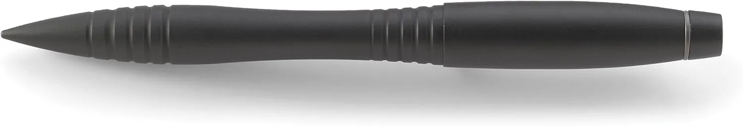 CRKT Williams Tactical Pen: Low Profile, EDC Self Defense Survival Pen Made of Black Anodized Aluminum with Pressurized Ink Cartridge and Pocket Clip TPENWK