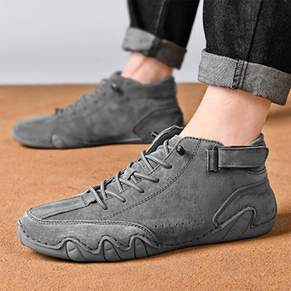DAGY Chukka Boots Mens, Non-Slip Breathable Men's Suede Leather Casual Sneaker High Boots Men's Casual Sneakers