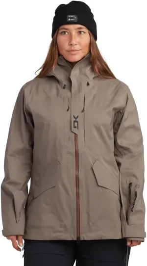 Dakine Women's Sender Stretch 3L Jacket (US, Alpha, X-Small, Regular, Regular, Earth Gray)