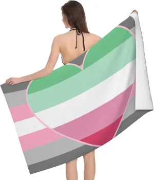 Demigirl Abro-Pride Flag LGBTQ Cool Summer Absorbent Bath Towels Resist Sweat 32x52 in