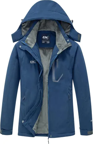 Diamond Candy Women's Winter Ski Jacket Hooded Windproof Warm Jackets Snow Waterproof Rain Coat