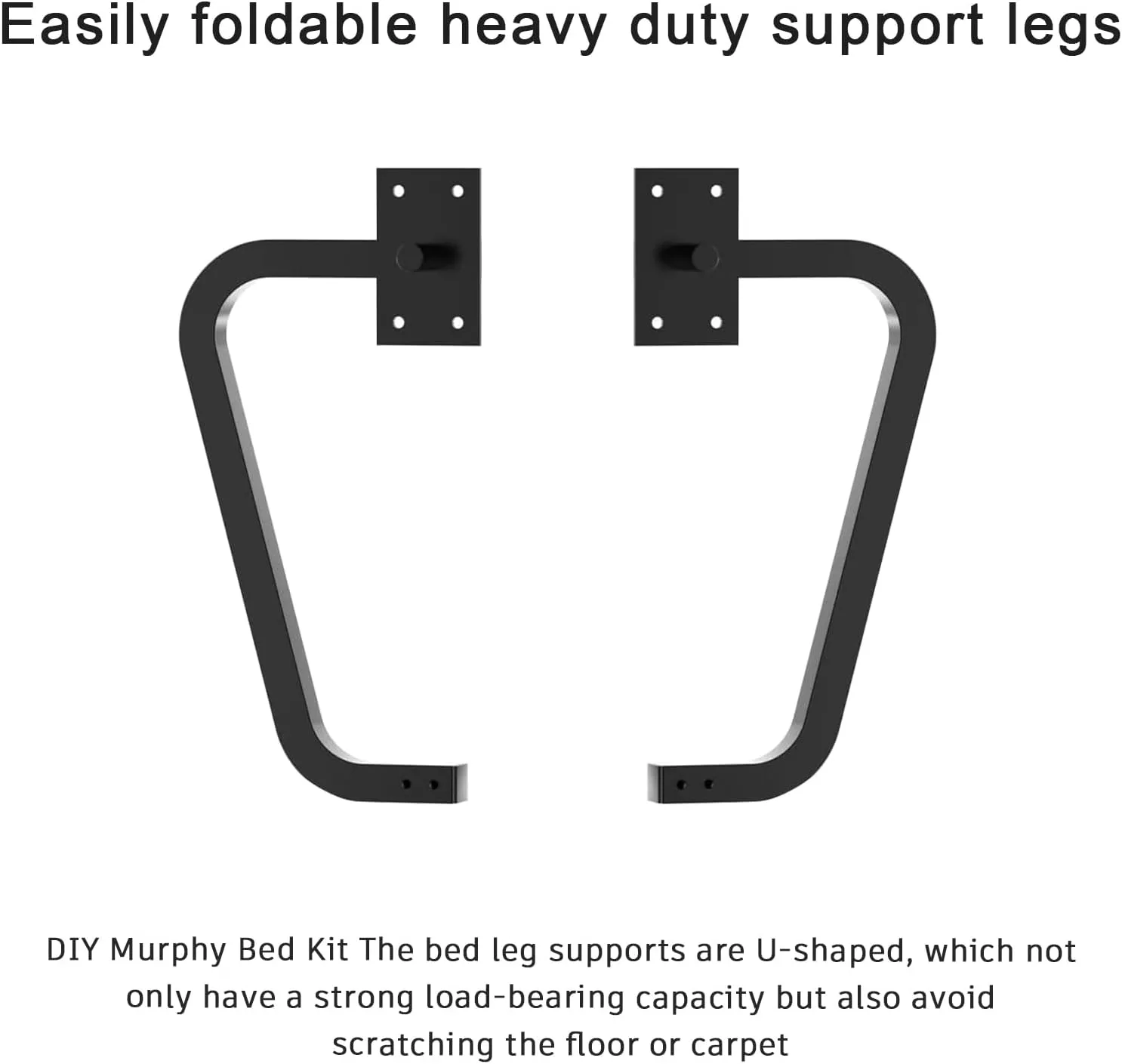 DIY Queen Size Deluxe Murphy Bed Kit - Full Vertical DIY Folding Cabinet Wall Bed for Guestroom Easy to Build Hidden Folding