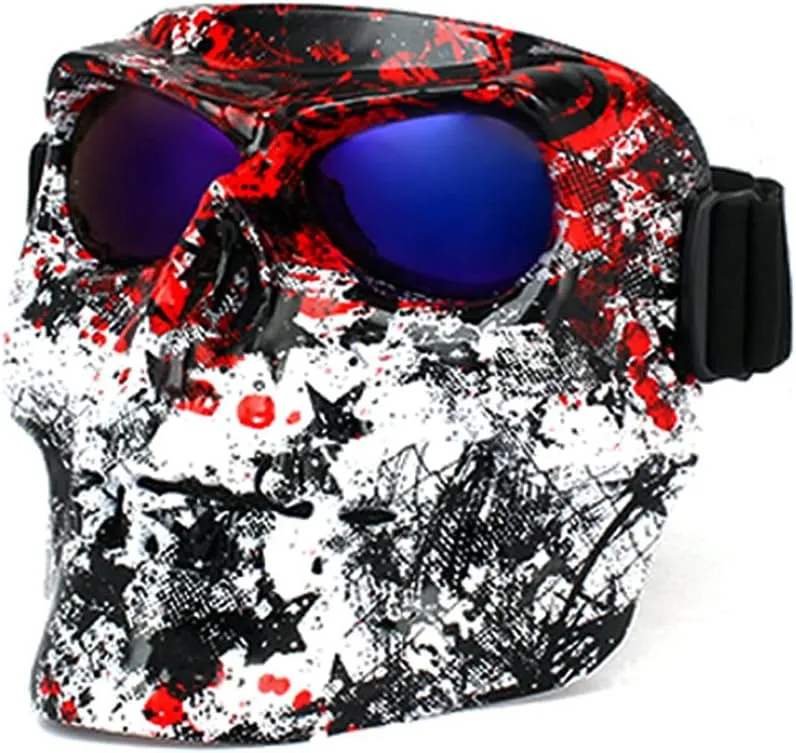 DPLUS Skull Airsoft Mask,Full Face Protective Paintball Masks,Airsoft Tactical Mask for Outdoor Cs Wargame