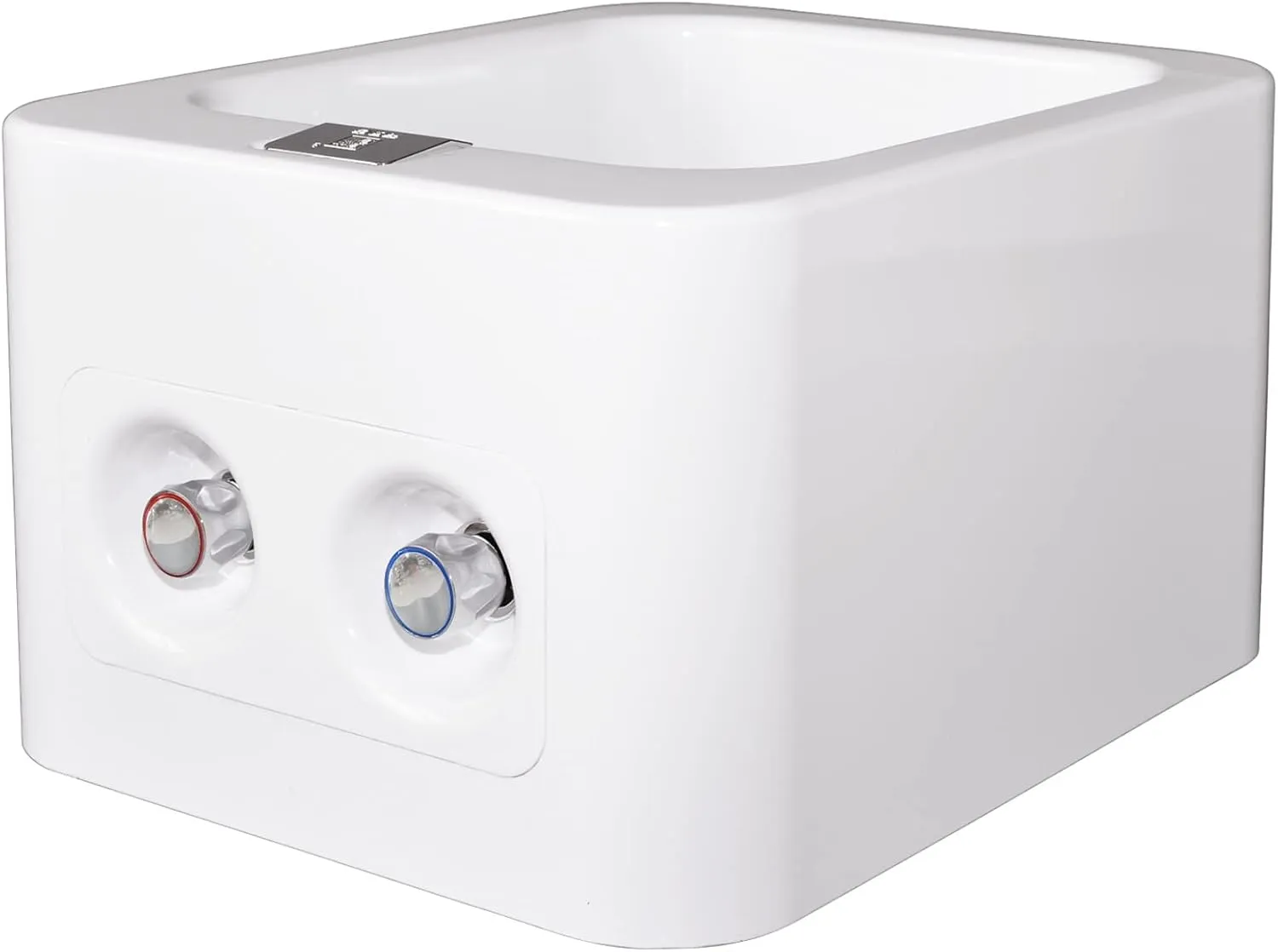 Dr. Scholl's Portable Pedicure Massager Foot Spa - Foot Bath with Square Waterfall Massage & Heated Soak, Home Spa Kit for soothing relaxation, light exfoliation, aching feet relief