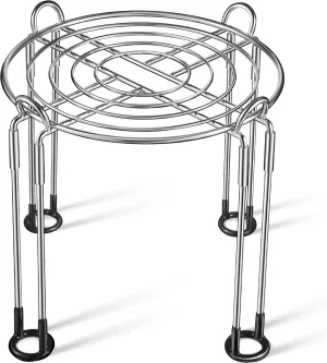 Dreyoo 9" Diameter by 8" Tall Gravity Fed Water Filter System Stand, Detachable Stainless Steel Under Sink & Countertop Filtration Stand Compatible with Berkey Water Filter, Royal, Travel System