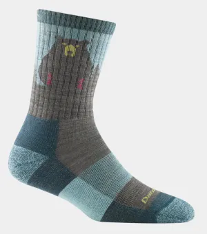 DT -Bear Town Micro Crew LIghtweight With Cushion -Aqua -Medium