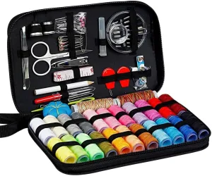 durewbsw 98 Pieces of Sewing Set Accessories Practical Mini Travel Needle and Thread Bag