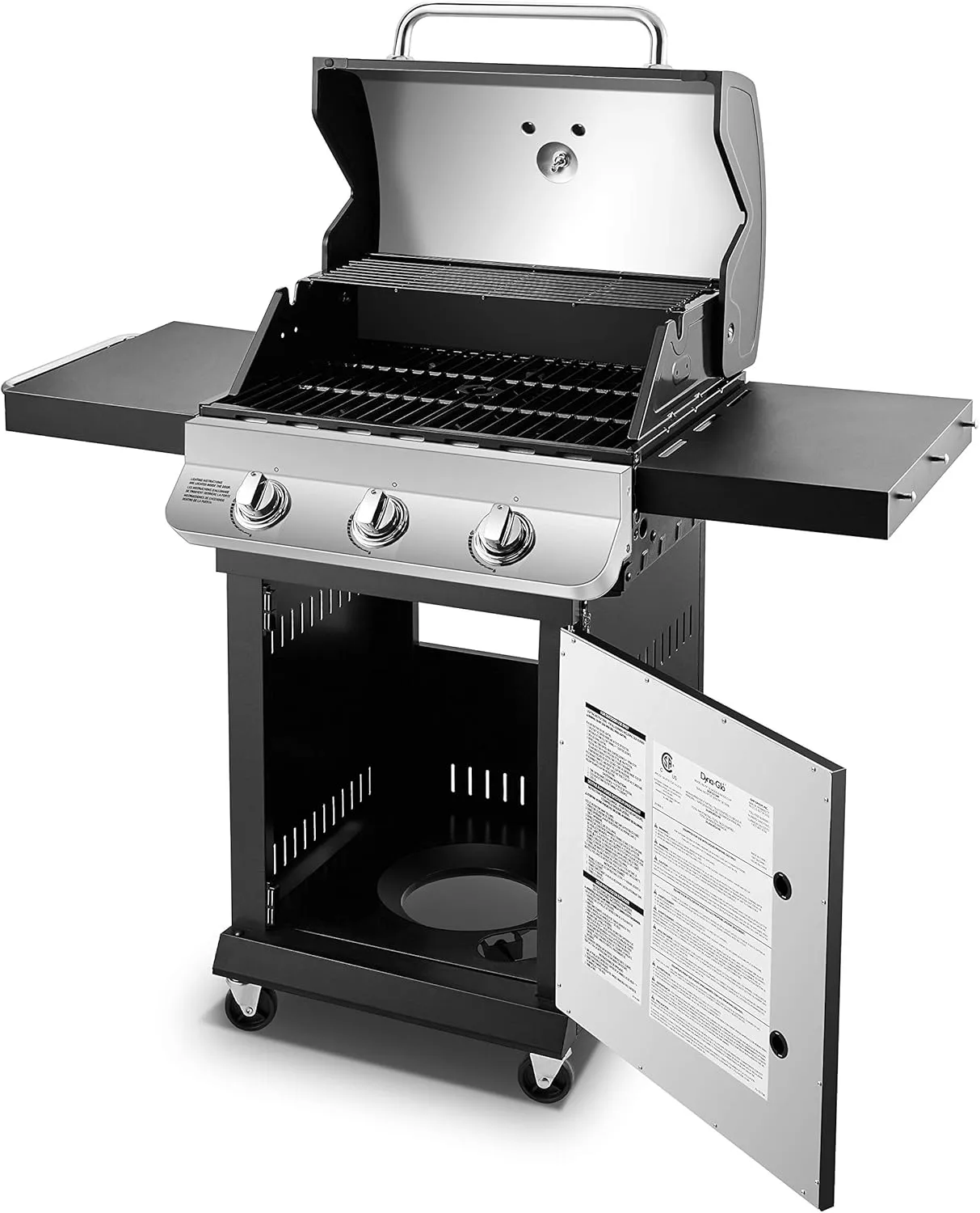Dyna-Glo DGP397SNP-D Premier 3 Burner Propane Gas Grill, Stainless