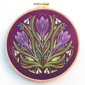 Early Bloomer Embroidery Kit from Cozyblue Handmade