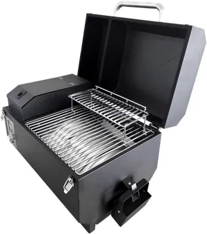 Electric Grill Portable Barbecue Rack For Home Use Meat Grill Black Adjustable Temperature