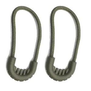 Elite Tactical U Shaped Anti-Slip Zipper Attachments OD Green